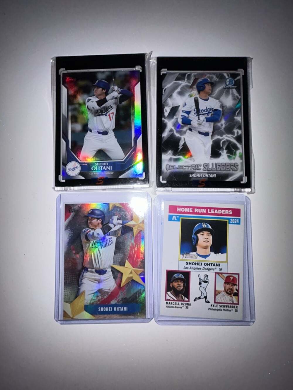 Shohei Ohtani Los Angeles Dodgers Baseball Card Assortment Lot